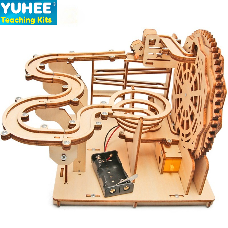 Running Gear Track - DIY Wooden Marble Run Kit –