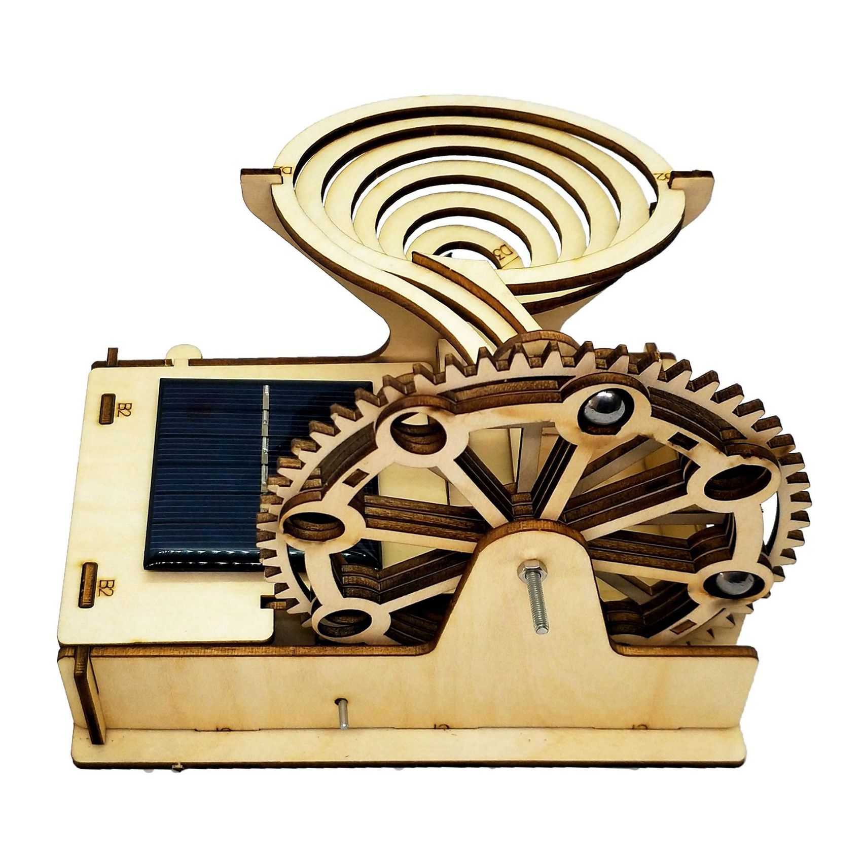 Running Gear Track - Practical 3D Wooden Marble Run Track