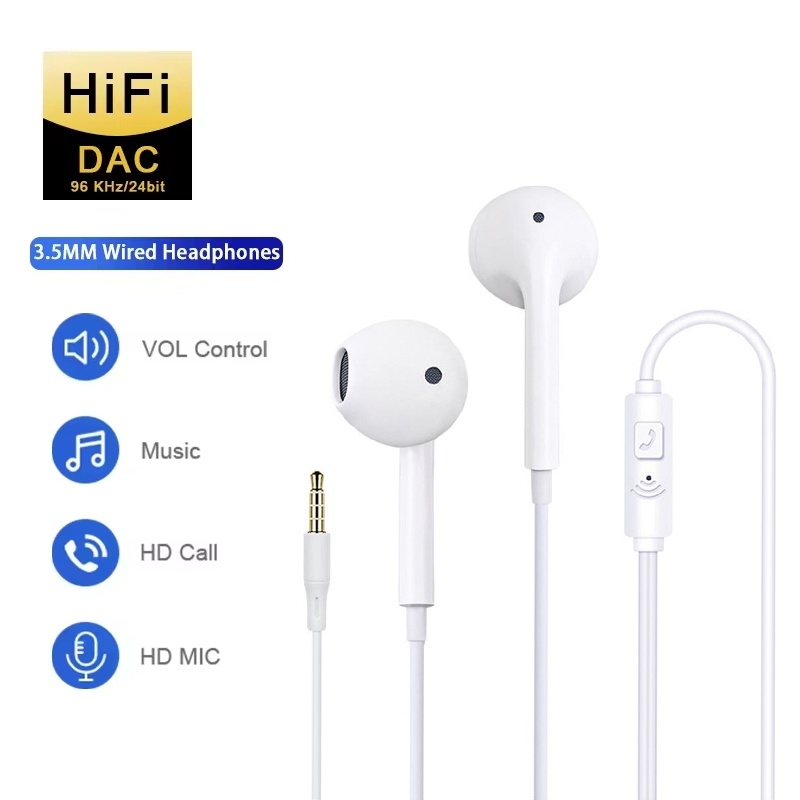 Running Gear Headphones - 3.5mm In-Ear Earphones For Smartphone PC