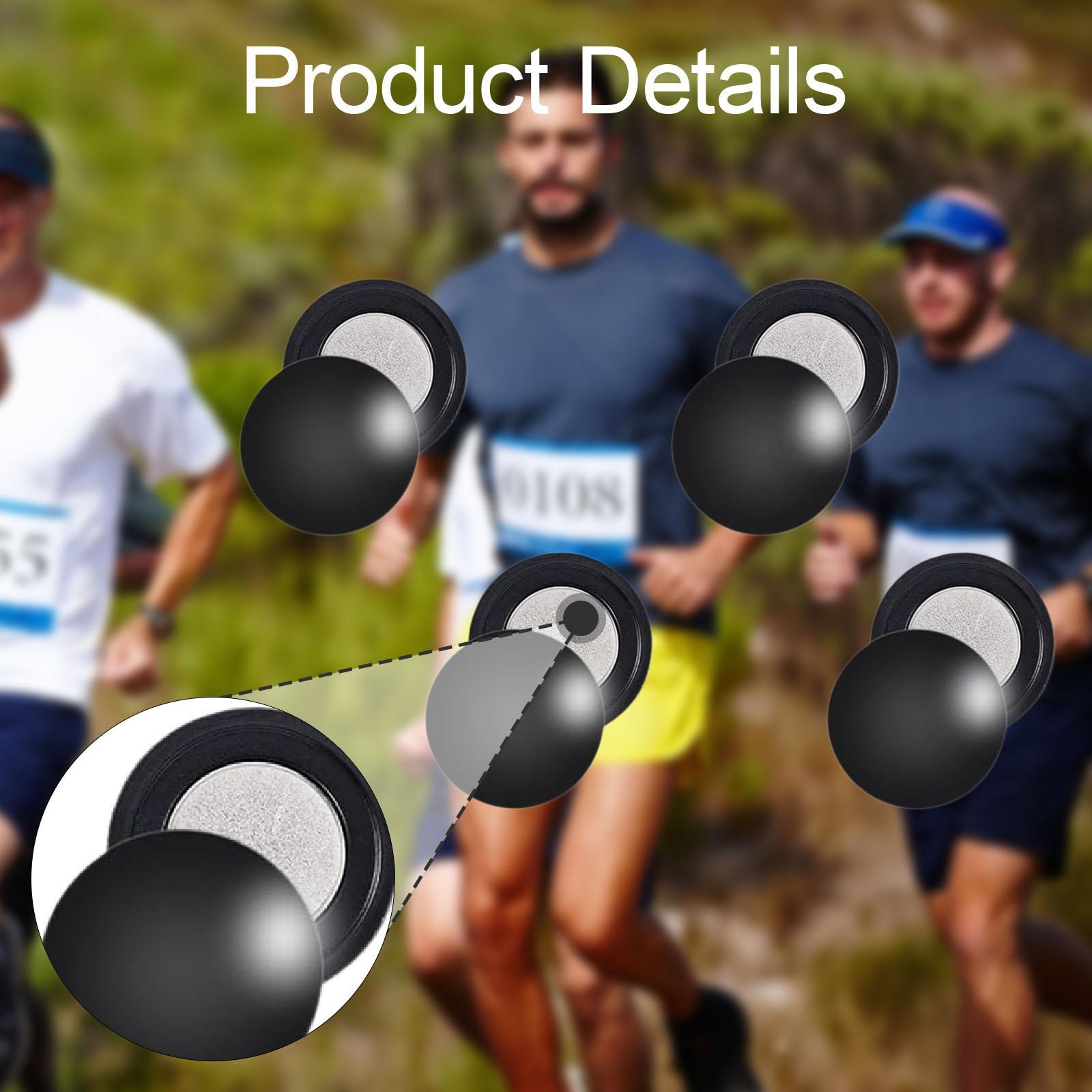 Running Gear Track - 4 Pair Magnetic Race Bib Clips