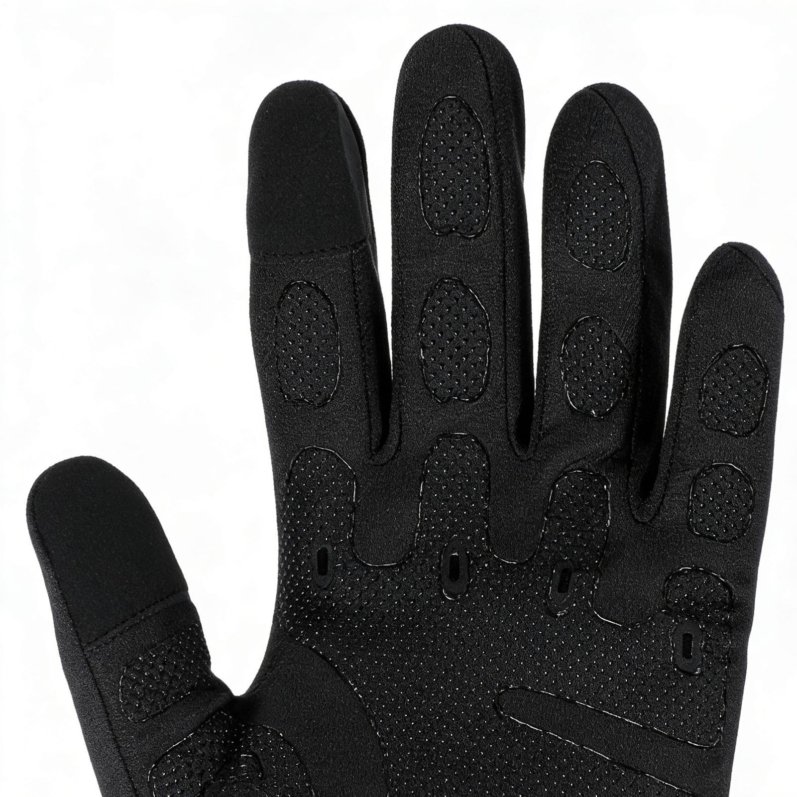 Running Gear In Cold Weather - Warm Cycling Gloves Full Finger Cold