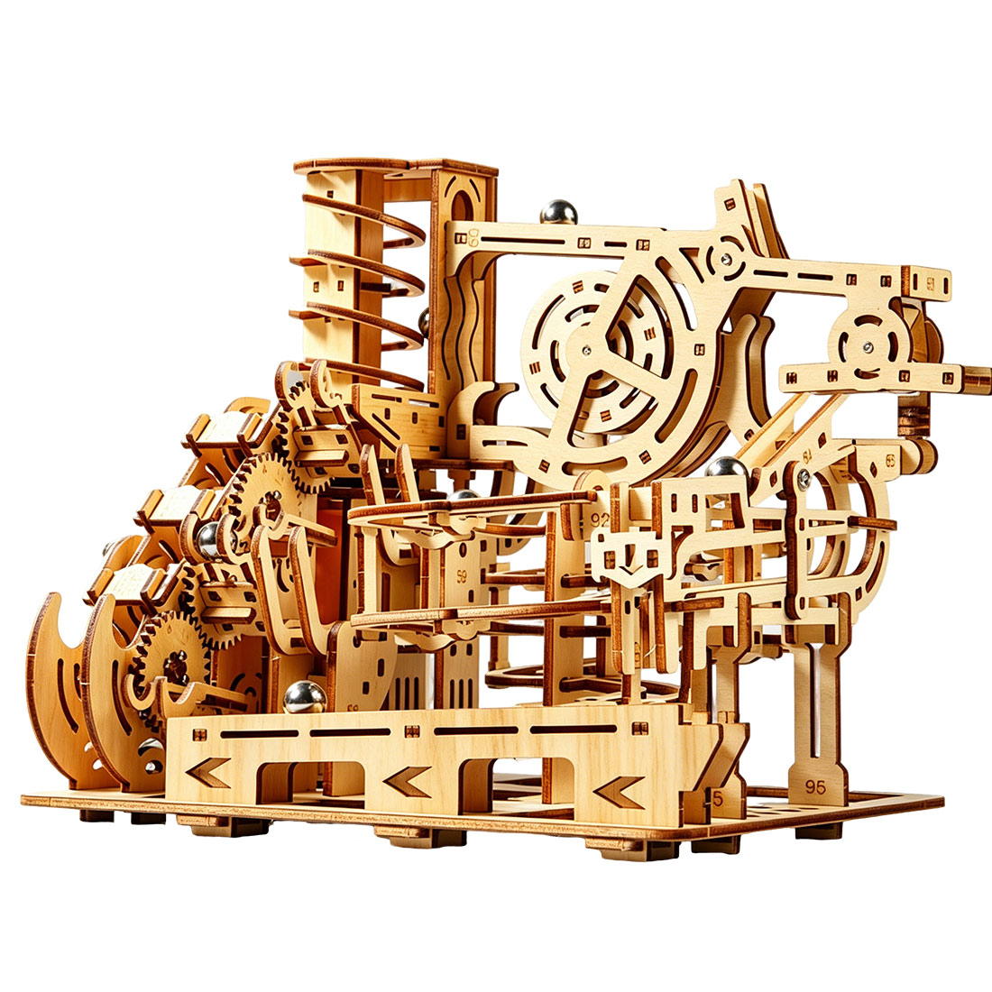 Running Gear Track - 3D Wooden Puzzle Mechanical Marble Run