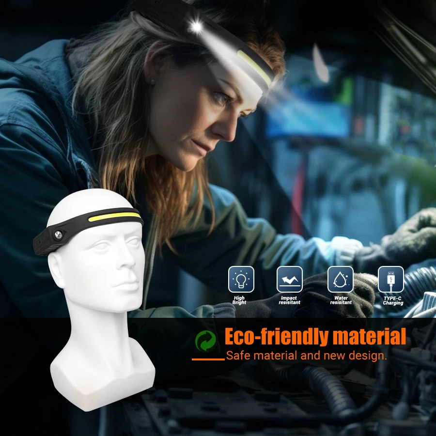 Rechargeable Headlight Motion  - đánh giá và giá Running Headlamp Led