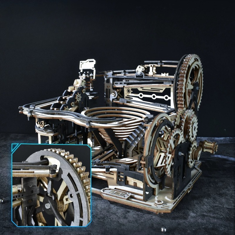 3D Wooden Ball Run Gears Sets  - đánh giá và giá Running Gear Track