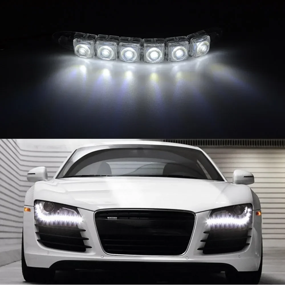 2PCS LED Waterproof DRL Light  - đánh giá và giá Running Headlamp Led