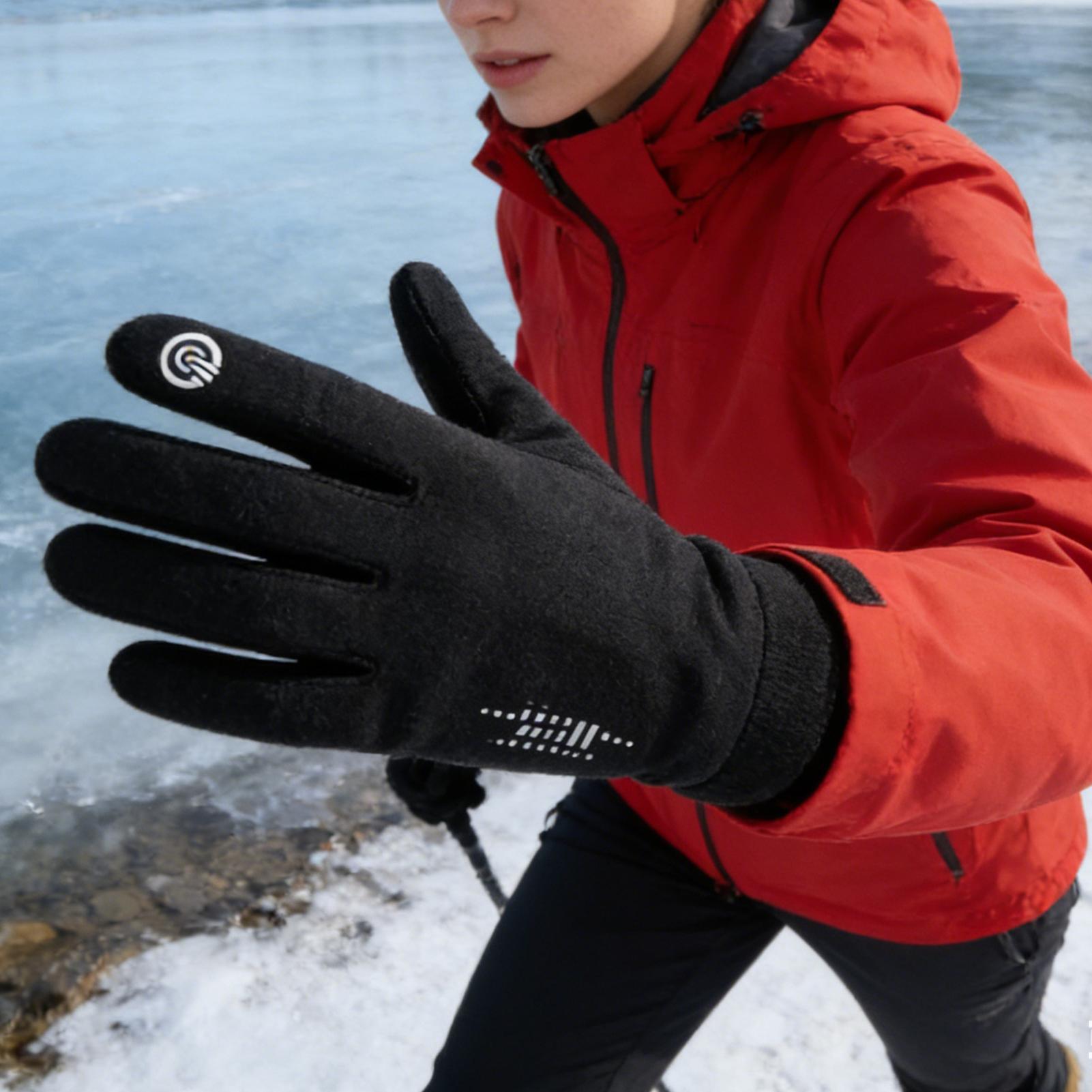 Winter Cycling Gloves Full Fin - đánh giá và giá Running Gear In Snow